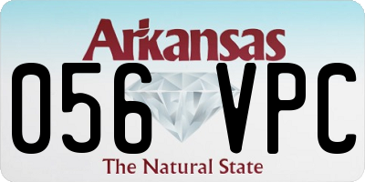 AR license plate 056VPC