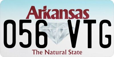 AR license plate 056VTG