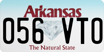 AR license plate 056VTO