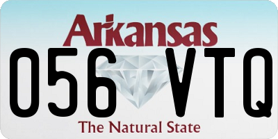 AR license plate 056VTQ