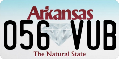 AR license plate 056VUB