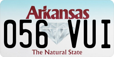 AR license plate 056VUI