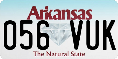 AR license plate 056VUK