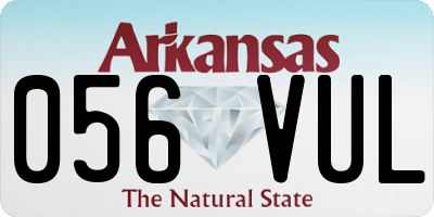 AR license plate 056VUL