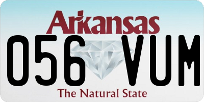 AR license plate 056VUM