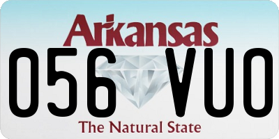 AR license plate 056VUO