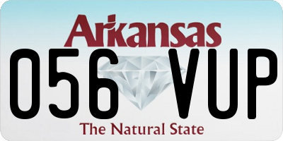 AR license plate 056VUP