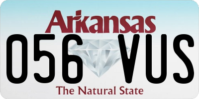 AR license plate 056VUS