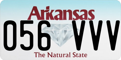 AR license plate 056VVV