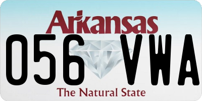 AR license plate 056VWA