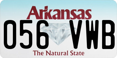 AR license plate 056VWB