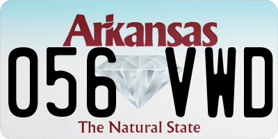 AR license plate 056VWD