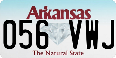 AR license plate 056VWJ
