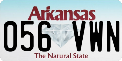 AR license plate 056VWN