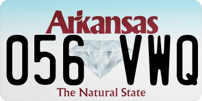 AR license plate 056VWQ