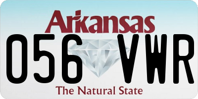AR license plate 056VWR