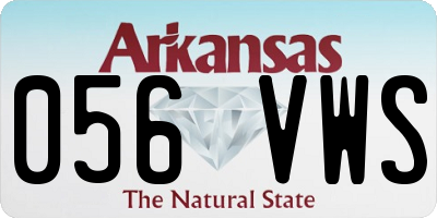 AR license plate 056VWS
