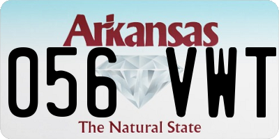 AR license plate 056VWT