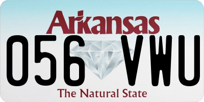 AR license plate 056VWU