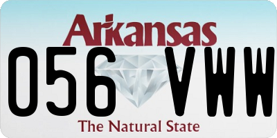 AR license plate 056VWW