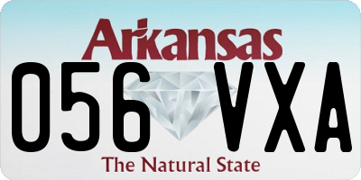 AR license plate 056VXA