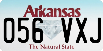 AR license plate 056VXJ