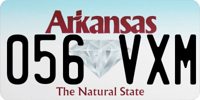 AR license plate 056VXM