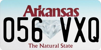 AR license plate 056VXQ