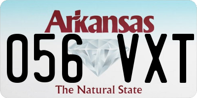 AR license plate 056VXT