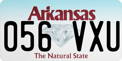 AR license plate 056VXU