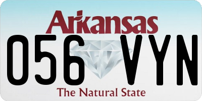 AR license plate 056VYN
