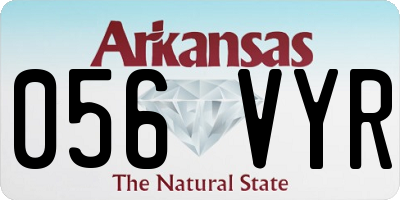 AR license plate 056VYR
