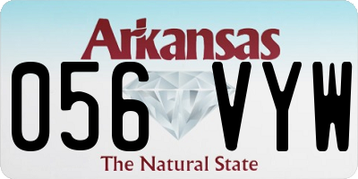 AR license plate 056VYW
