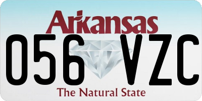 AR license plate 056VZC