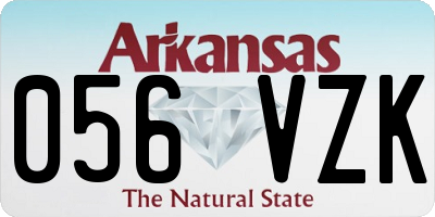 AR license plate 056VZK