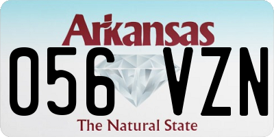 AR license plate 056VZN