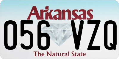 AR license plate 056VZQ