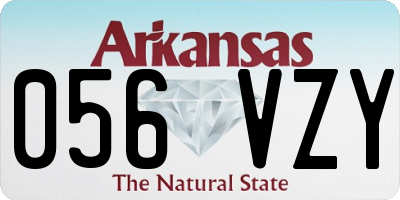 AR license plate 056VZY