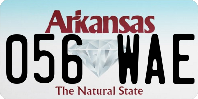 AR license plate 056WAE