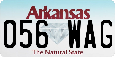 AR license plate 056WAG