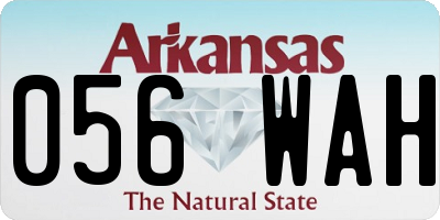 AR license plate 056WAH