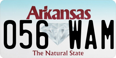 AR license plate 056WAM