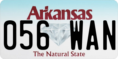 AR license plate 056WAN