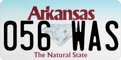 AR license plate 056WAS