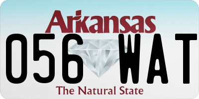 AR license plate 056WAT