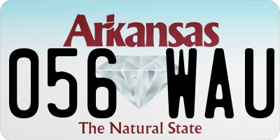 AR license plate 056WAU