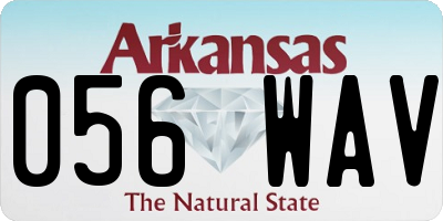 AR license plate 056WAV