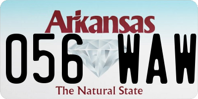 AR license plate 056WAW