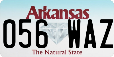 AR license plate 056WAZ