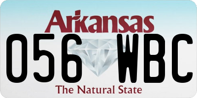 AR license plate 056WBC